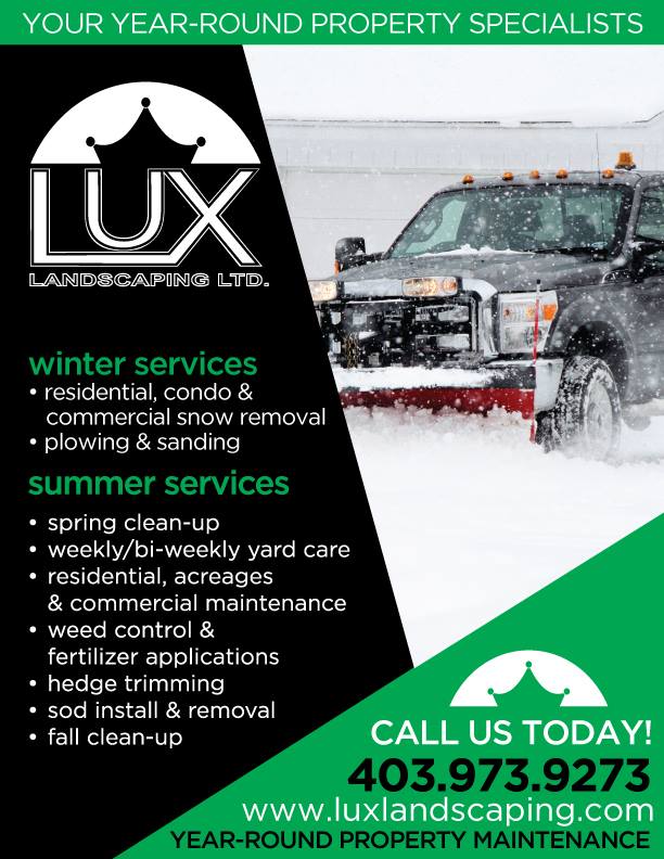 Lux Landscaping Ltd. | 4 Bow Ridge Close, Cochrane, AB T4C 1V8, Canada | Phone: (403) 973-9273