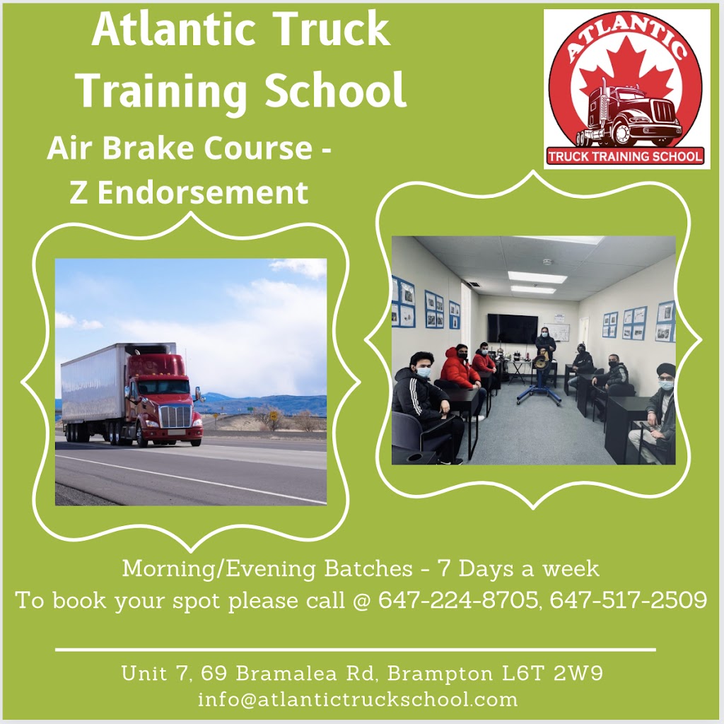 Atlantic Truck Training School | 69 Bramalea Rd Unit 7, Brampton, ON L6T 2W9, Canada | Phone: (647) 224-8705