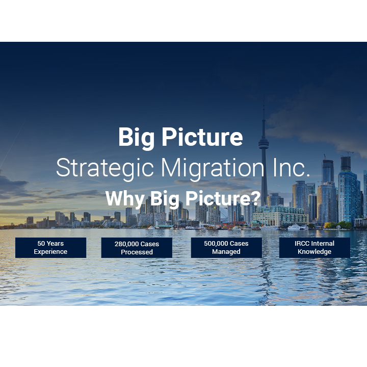 Big Picture Strategic Migration Inc | 3443 Finch Ave E Unit 209, Scarborough, ON M1W 2S1, Canada | Phone: (647) 785-5648