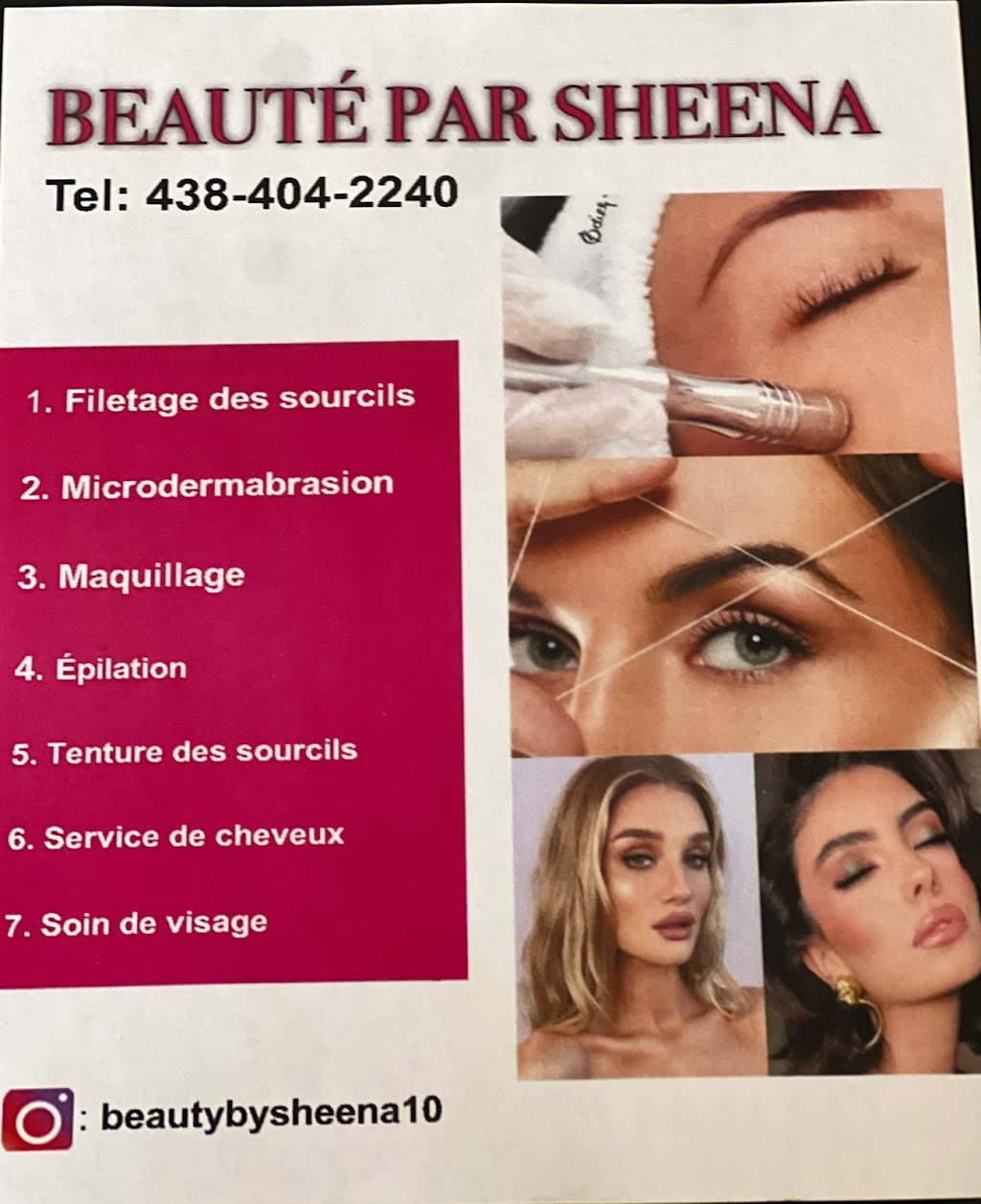 Beauté Par Sheena | 16680 Rue Calixa-Lavallée, Mirabel, QC J7J 0R2, Canada | Phone: (438) 404-2240