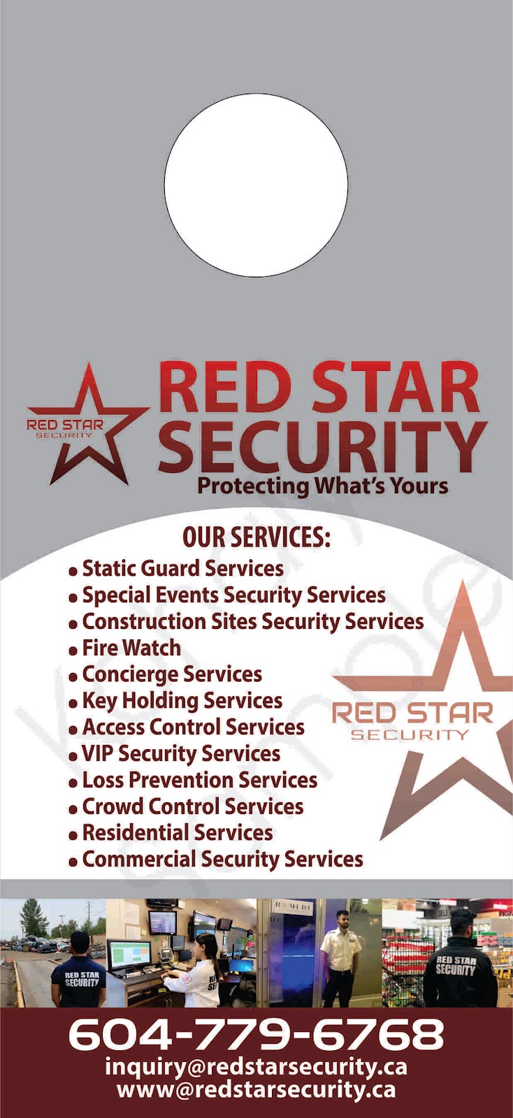 Red Star Security Ltd | 3416 Valdes Dr, Abbotsford, BC V2T 5M9, Canada | Phone: (604) 779-6768