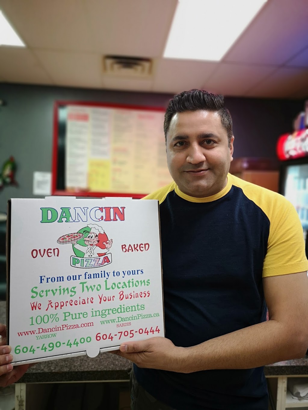 Dancin Pizza | 102, 5960 Tyson Rd B, Chilliwack, BC V2R 3R5, Canada | Phone: (604) 705-0444