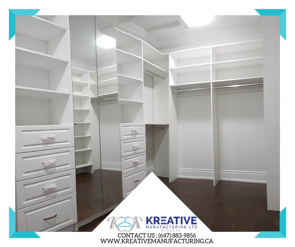 Custom Closets and Cabinet Maker in Brampton - Kreative Manufact | 13 Edvac Dr Unit #10-13, Brampton, ON L6S 5W6, Canada | Phone: (647) 883-9856