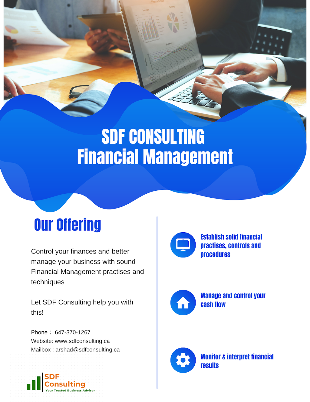 SDF Consulting | 5610 Montevideo Rd #63, Mississauga, ON L5N 2N9, Canada | Phone: (289) 814-1635