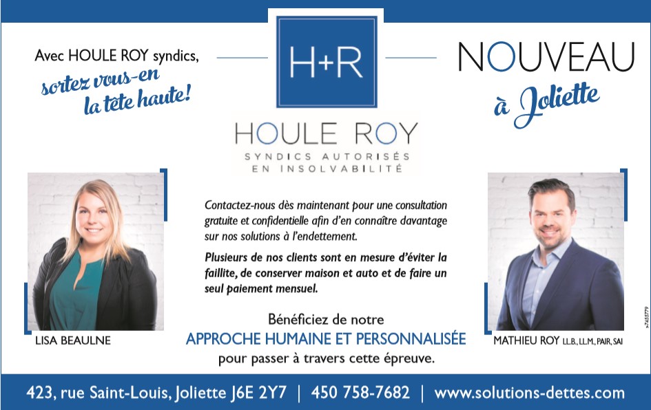 M. Roy & Associés - Syndic autorisé en insolvabilité - Joliette | 43 Rue de la Visitation, Saint-Charles-Borromée, QC J6E 4N1, Canada | Phone: (450) 758-7682