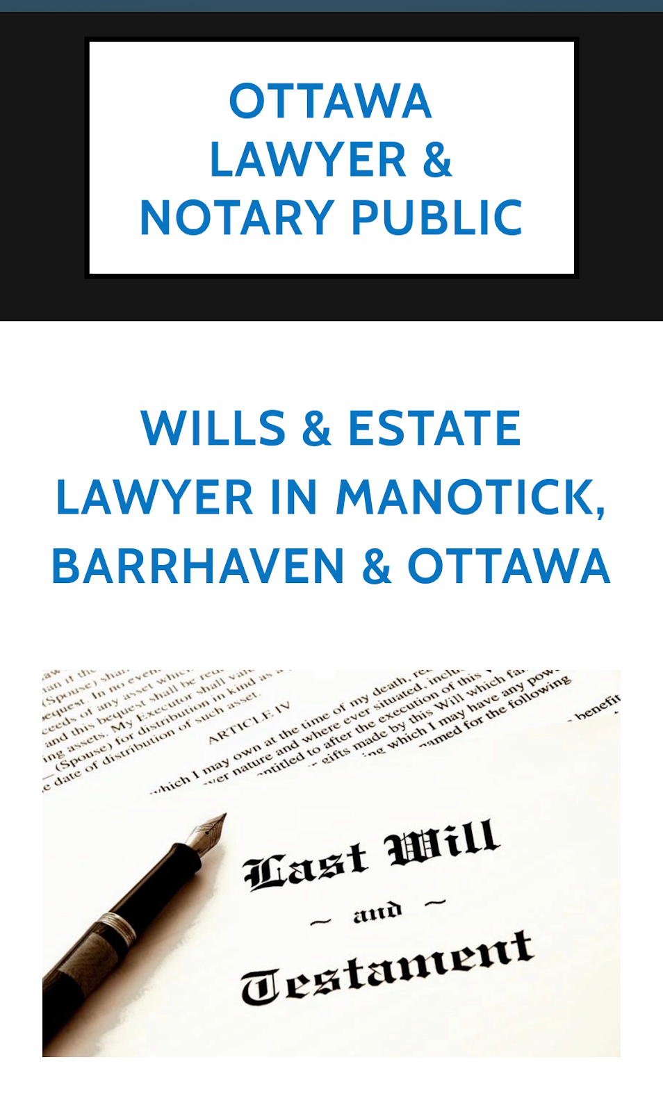 Barrhaven Lawyer & Notary | 760 Chapman Mills Dr, Nepean, ON K2J 3V2, Canada | Phone: (613) 695-8777