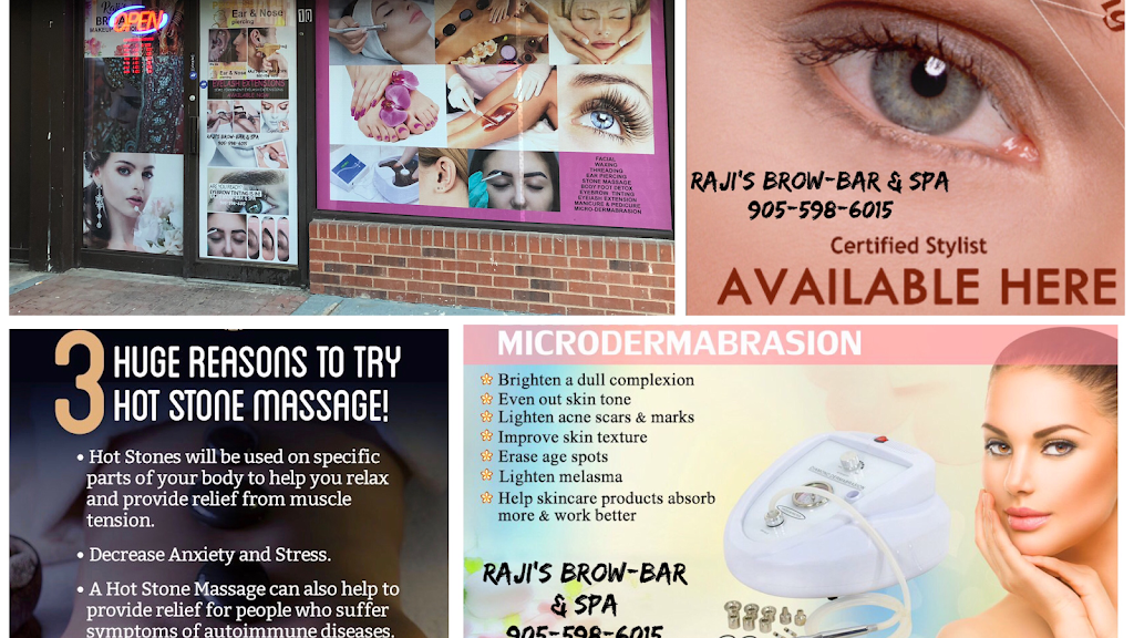 RAJIS BROW-BAR & SPA | 2700 Kipling Ave #10, Etobicoke, ON M9V 4P2, Canada | Phone: (905) 598-6015