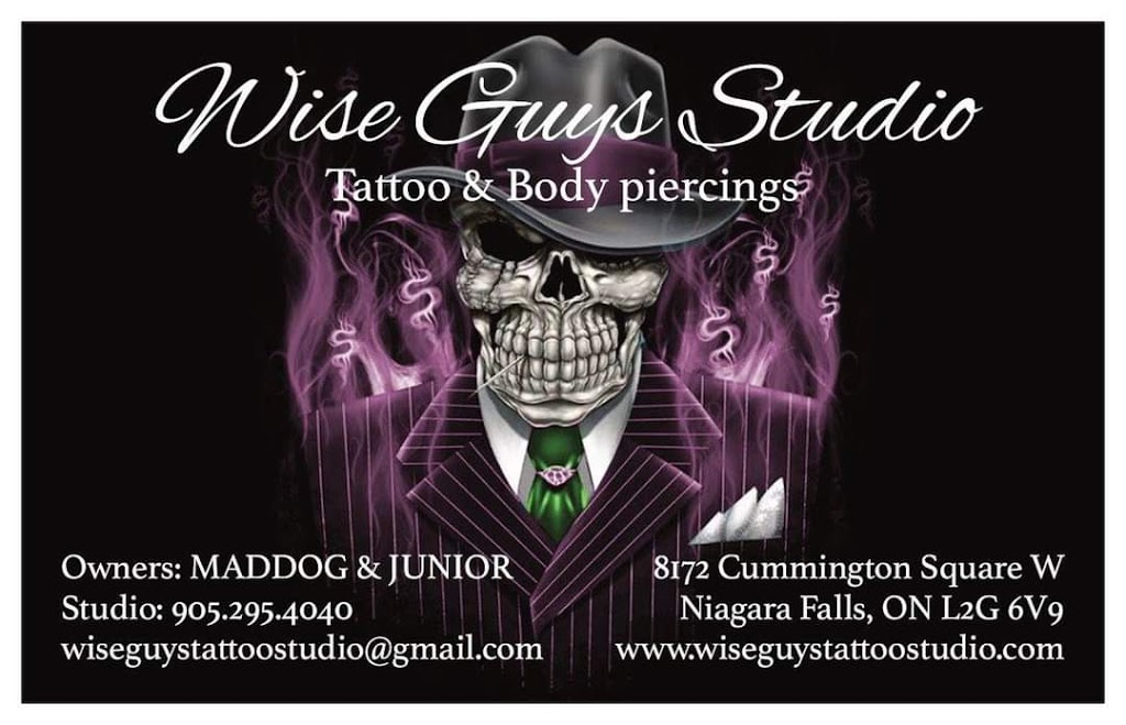 Wise Guys Tattoos & Body Piercing Studio. | 8172 Cummington Square W, Niagara Falls, ON L2G 6V9, Canada | Phone: (905) 295-4040