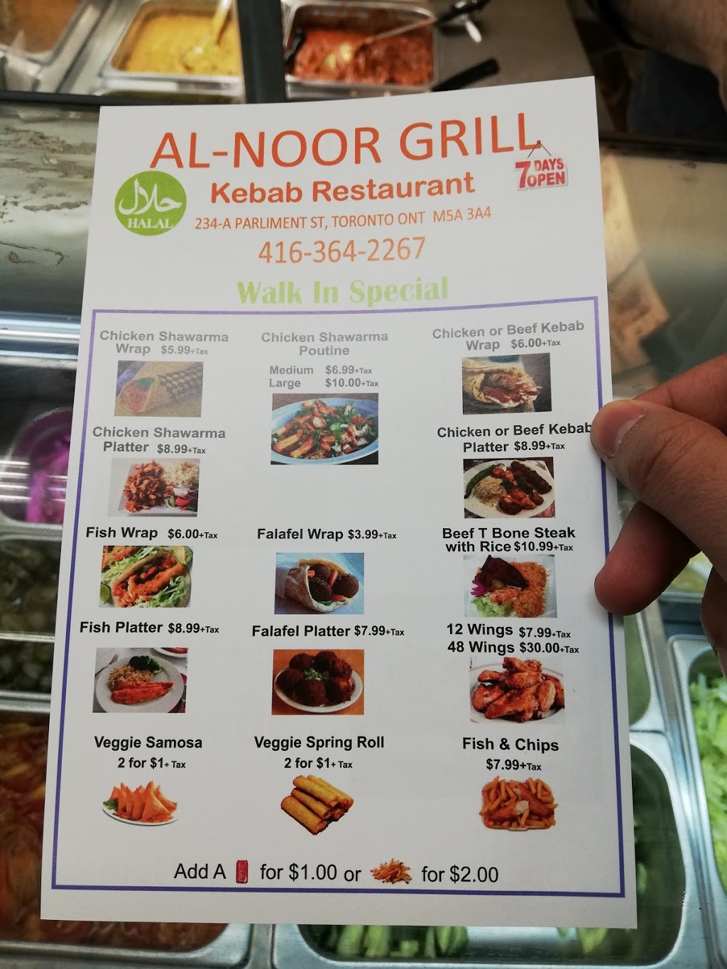 AL - NOOR GRILL | 234 Parliament St, Toronto, ON M5A 3A4, Canada | Phone: (416) 364-2267