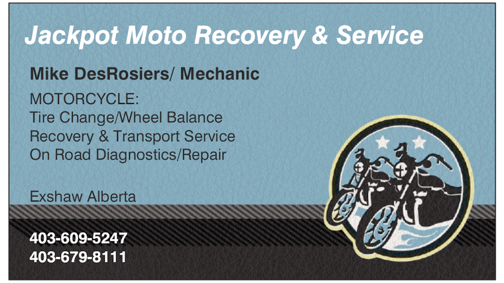 Jackpot Moto Recovery & Service | Not Available, Exshaw, AB T0L 2C0, Canada | Phone: (403) 609-5247