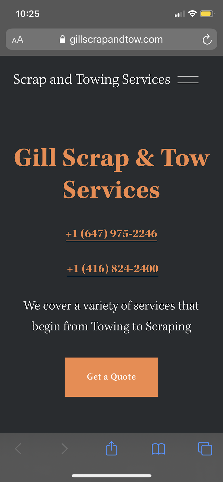 Gill Towing | 55 Drinkwater Rd, Brampton, ON L6Y 4T9, Canada | Phone: (416) 824-2400