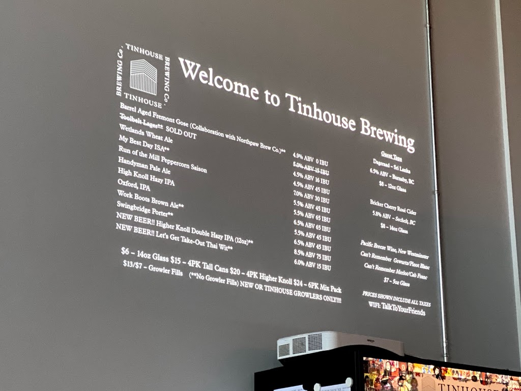 Tinhouse Brewing Co. | 550 Sherling Pl #2140, Port Coquitlam, BC V3B 0J6, Canada | Phone: (604) 474-3434