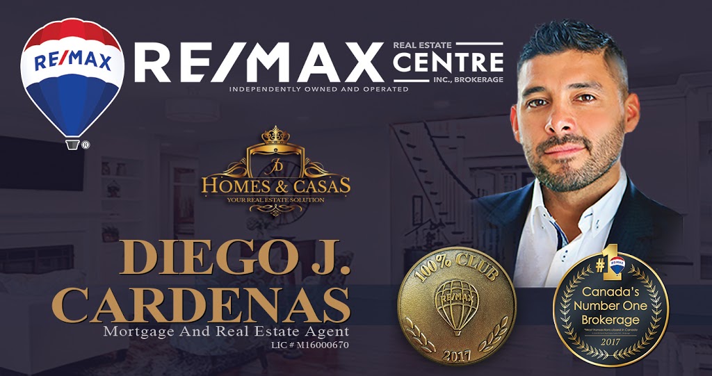 REMAX REAL ESTATE CENTRE INC. Diego J. Cardenas-Homes and Casas | 7070 St Barbara Blvd, Mississauga, ON L5W 0E6, Canada | Phone: (905) 795-1900