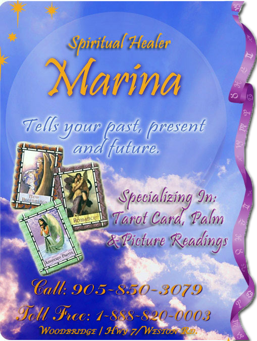 Marina Spiritual Psychic | 90 Winges Rd, Woodbridge, ON L4L 6A9, Canada | Phone: (905) 850-3079