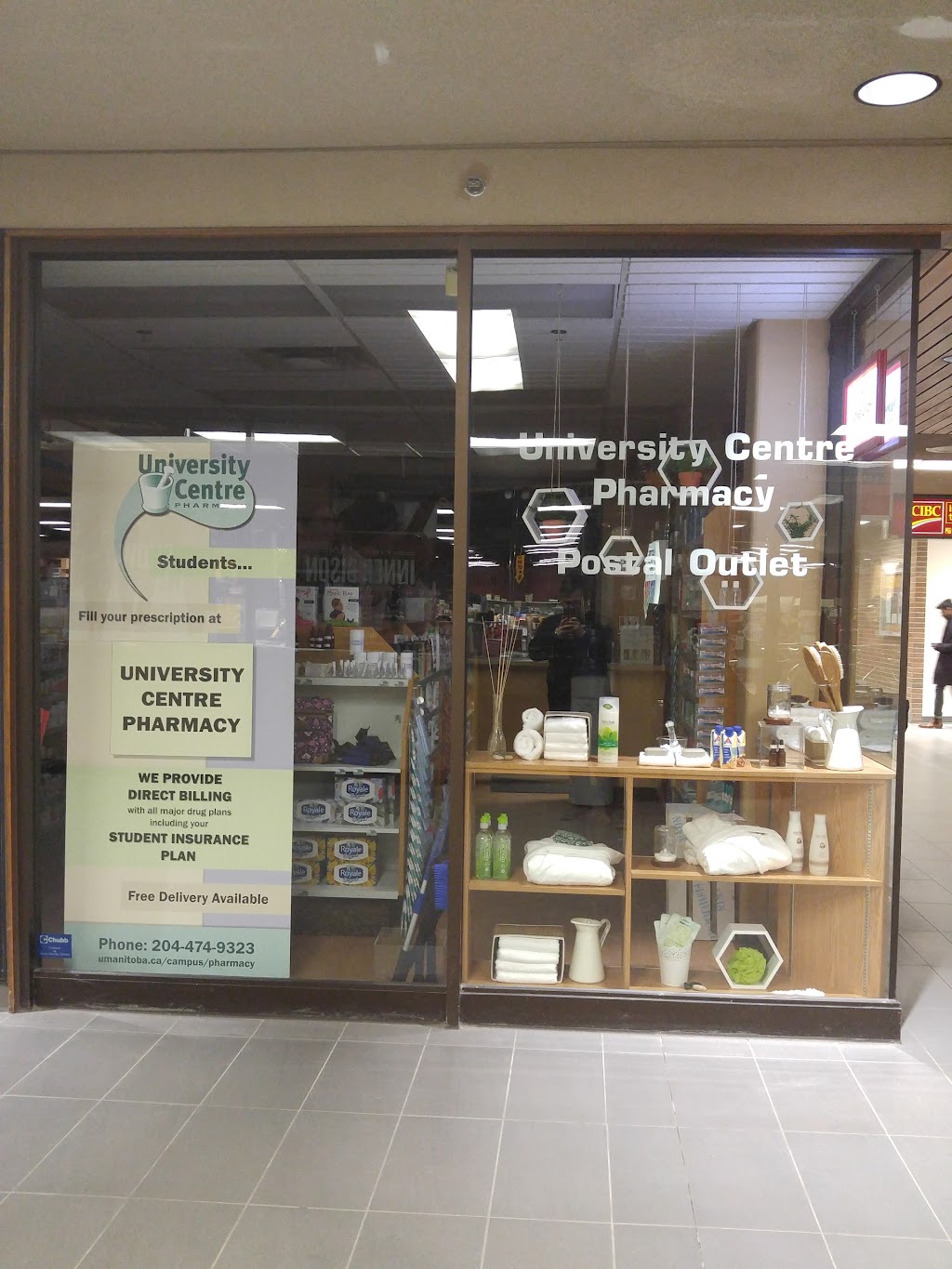 University Centre Pharmacy | 66 Chancellors Cir, Winnipeg, MB R3T 2N2, Canada | Phone: (204) 474-9323