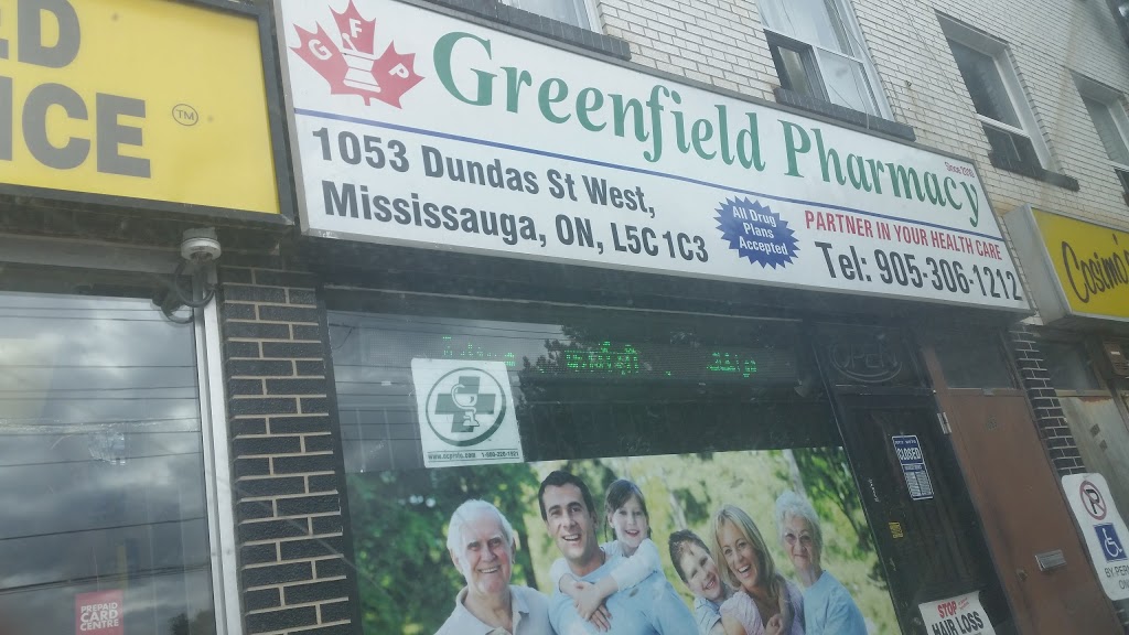 Greenfield Pharmacy | 1055 Dundas St W, Mississauga, ON L5C 1C3, Canada | Phone: (905) 306-1212