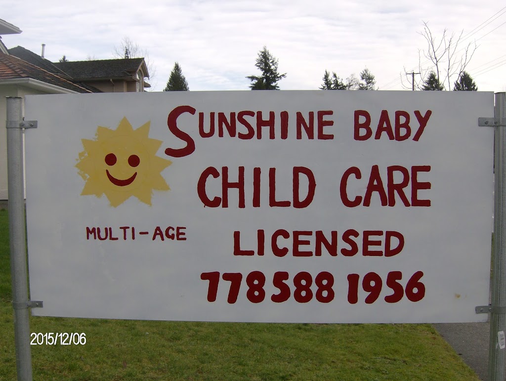 Sunshine Baby Family Child Care | 16075 80 Ave, Surrey, BC V4N 0X1, Canada | Phone: (778) 588-1956