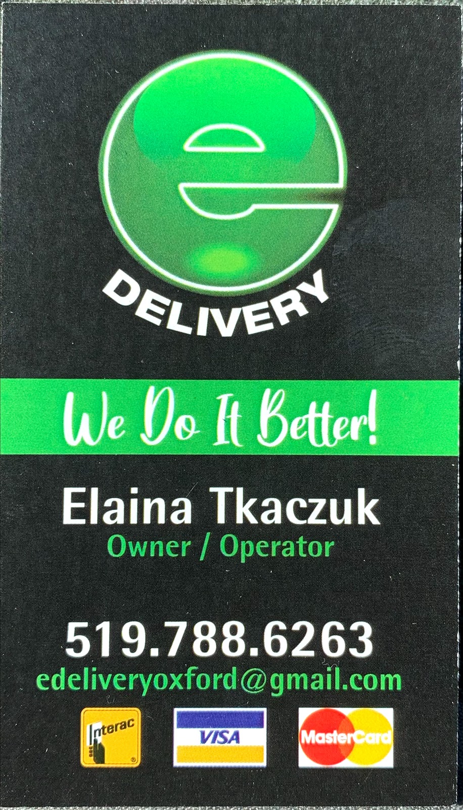 eDelivery Oxford | 255 Edgewood Dr, Woodstock, ON N4S 7P5, Canada | Phone: (519) 788-6263