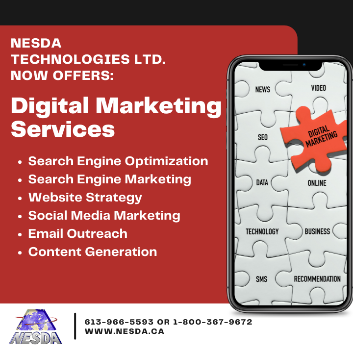 Nesda Technologies | 250 Sidney St, Belleville, ON K8P 3Z3, Canada | Phone: (613) 966-5593