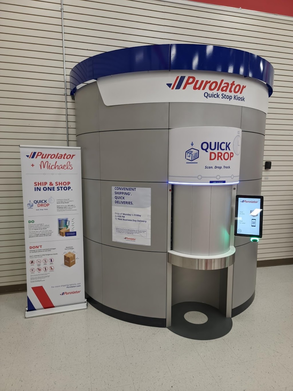 Purolator Quick Stop Kiosk | 1000 Main St Suite A-1, West Vancouver, BC V7T 2Z3, Canada | Phone: (888) 744-7123