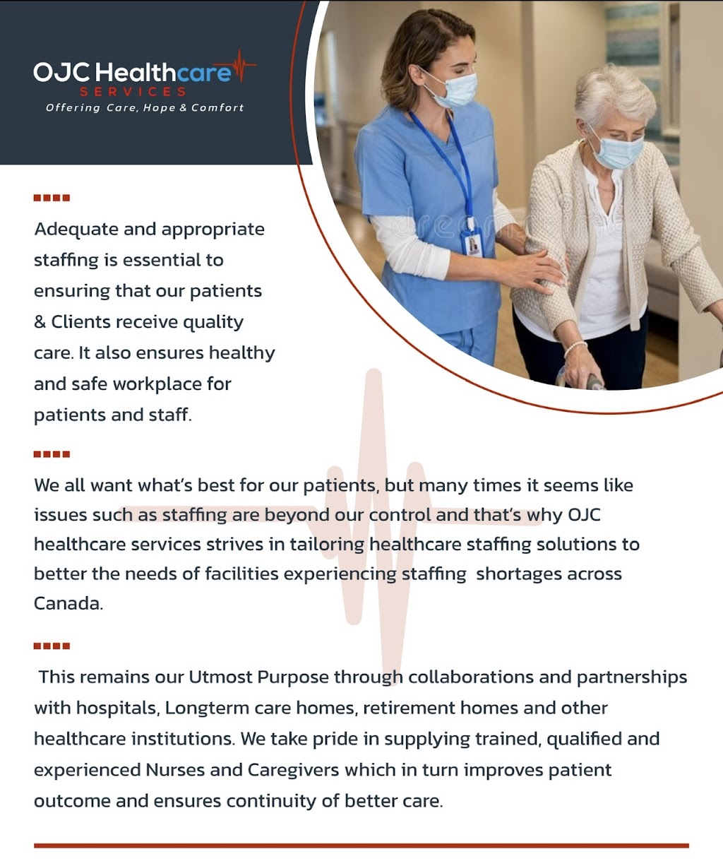 OJC Healthcare Services | 106 Garden Gate Cir, Brampton, ON L6Y 4W2, Canada | Phone: (647) 231-1009