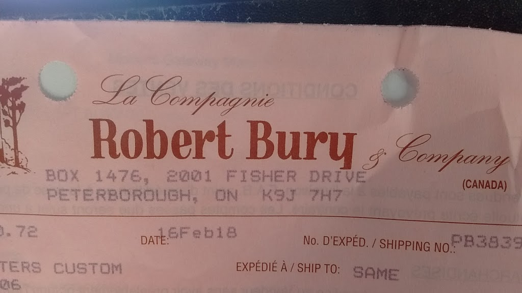 Robert Bury & Company | 2001 Fisher Dr, Peterborough, ON K9J 7H7, Canada | Phone: (705) 745-1335