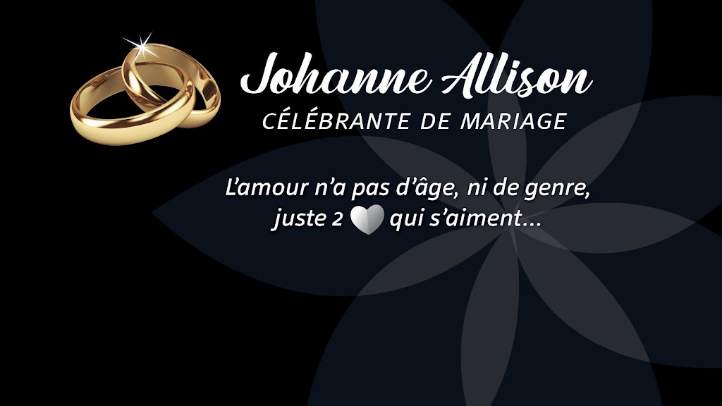 Célébrante de mariage Johanne Allison | 5 Rue du Noroît, Victoriaville, QC G6T 1B9, Canada | Phone: (819) 960-4546