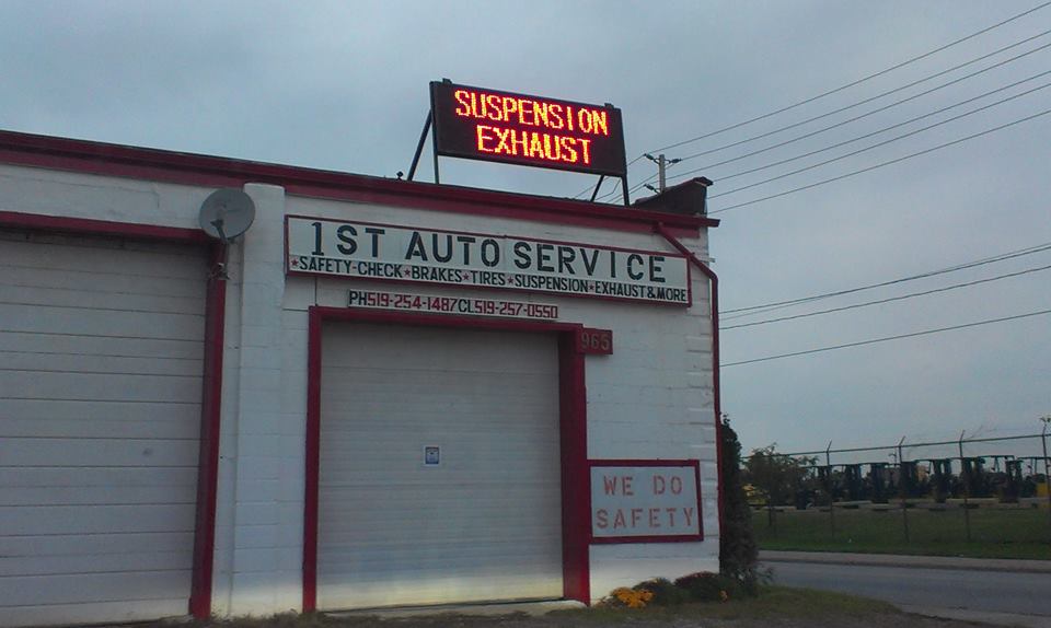 First (1st) Auto Service Inc | 965 Walker Rd, Windsor, ON N8Y 2N6, Canada | Phone: (519) 254-1487