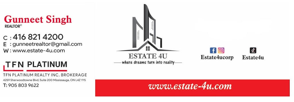 Estate4U | 25 Divers Rd, Brampton, ON L7A 5C8, Canada | Phone: (416) 821-4200