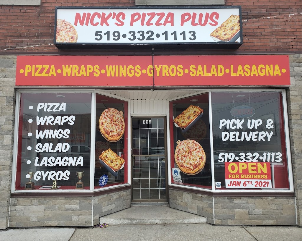 Nicks Pizza Plus | 193 Mitton St N, Sarnia, ON N7T 6H3, Canada | Phone: (519) 332-1113