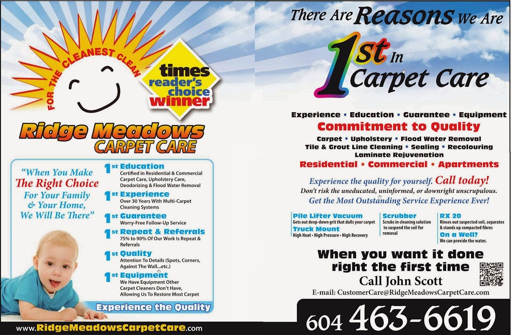 Ridge Meadows Carpet Care | 21387 Dewdney Trunk Rd, Maple Ridge, BC V2X 3G5, Canada | Phone: (604) 463-6619