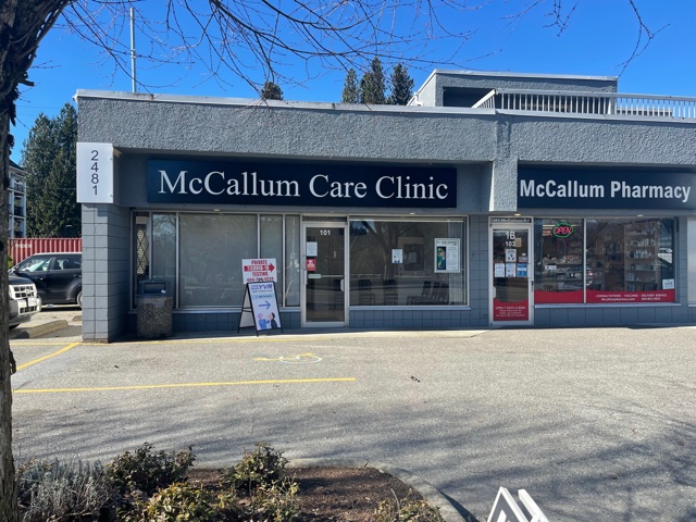 McCallum Care Clinic | 2479 McCallum Rd #101, Abbotsford, BC V2T 3P8, Canada | Phone: (604) 852-2279