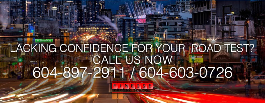 FINESSE DRIVING SCHOOL | 2975 E 44th Ave, Vancouver, BC V5R 3A9, Canada | Phone: (604) 897-2911