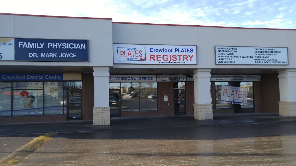 Crowfoot Plates Registry Inc | 49 Crowfoot Way NW, Calgary, AB T3G 2L4, Canada | Phone: (403) 241-7951