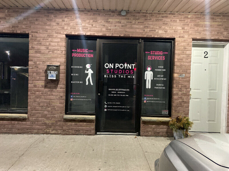 On Point Studios | 677 Marksbury Rd unit 3, Pickering, ON L1W 2T3, Canada | Phone: (416) 474-8423