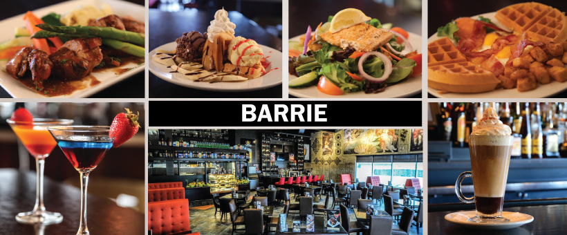 Symposium Cafe Restaurant & Lounge | 307 Cundles Rd E, Barrie, ON L4M 0G9, Canada | Phone: (705) 737-1818