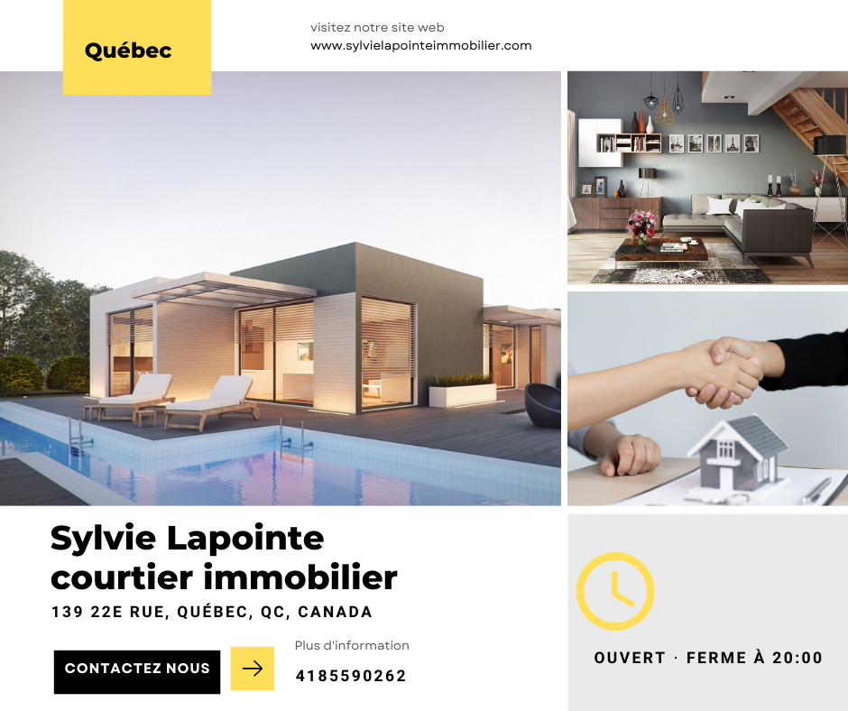 Sylvie Lapointe Courtier Immobilier | 139 22e Rue, Québec, QC G1L 1X2, Canada | Phone: (418) 559-0262