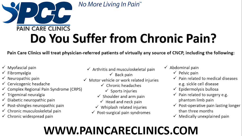 PCC Pain Care Clinics Orangeville | 33 Broadway Unit 1, Orangeville, ON L9W 1J7, Canada | Phone: (226) 780-7246