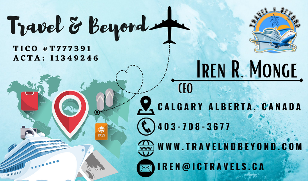 Travel & Beyond | 217 Covemeadow Rd NE, Calgary, AB T3K 6E7, Canada | Phone: (403) 708-3677