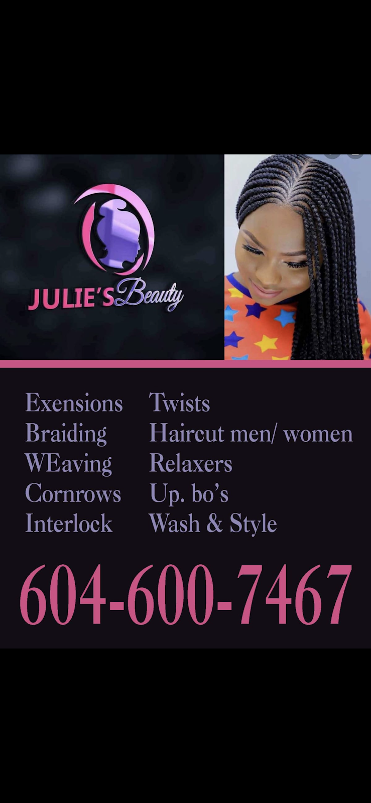 Julies Beauty | 724 12th St, New Westminster, BC V3M 2N1, Canada | Phone: (604) 600-7467