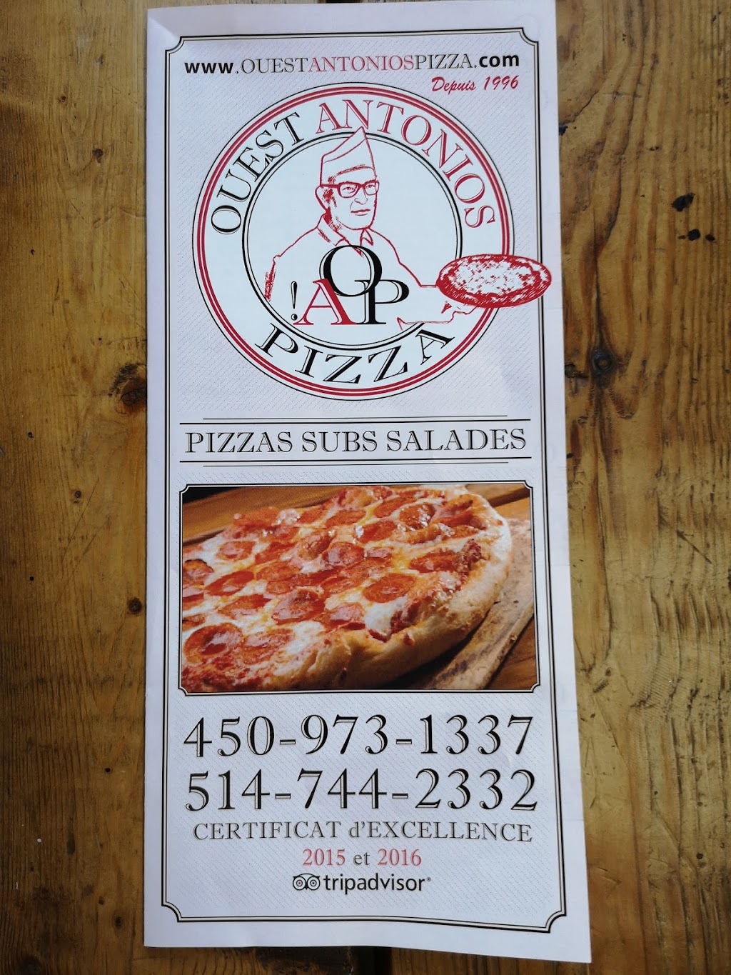 Ouest Antonios Pizza | 3903 Boulevard Lévesque O, Laval, QC H7W 2P1, Canada | Phone: (450) 973-1337