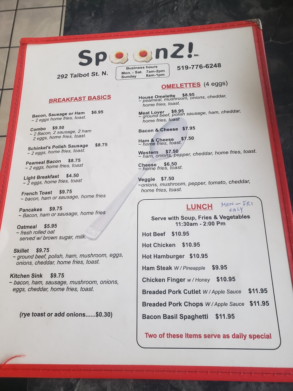 Spoonz Inc | 292 Talbot St N, Essex, ON N8M 2E1, Canada | Phone: (519) 776-6248