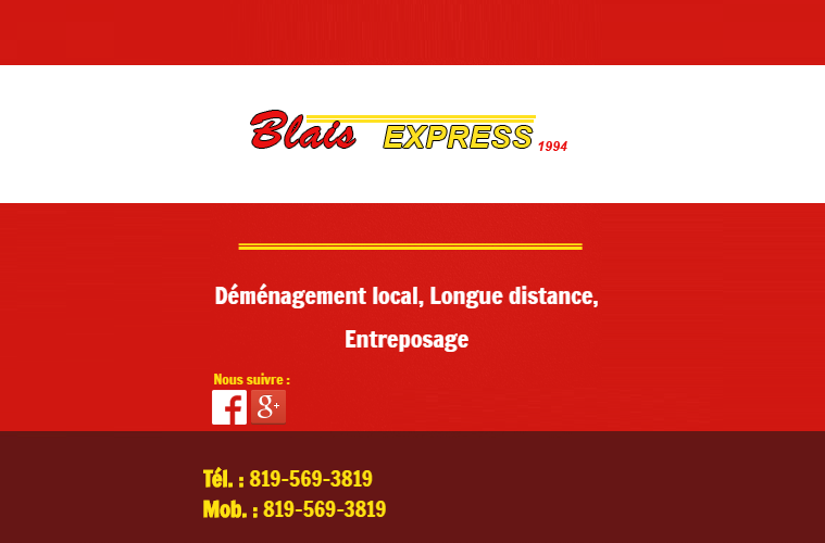 Blais Express (1994) Inc | 1030 Rue Panneton, Sherbrooke, QC J1K 2B2, Canada | Phone: (819) 569-3819