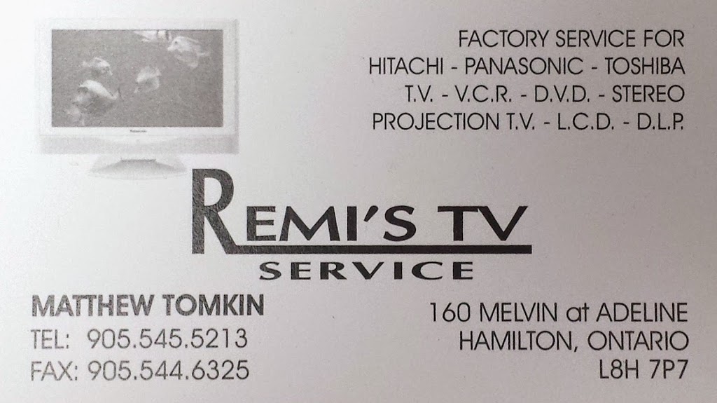 Remis TV | 160 Melvin Ave, Hamilton, ON L8H 7P7, Canada | Phone: (905) 545-5213