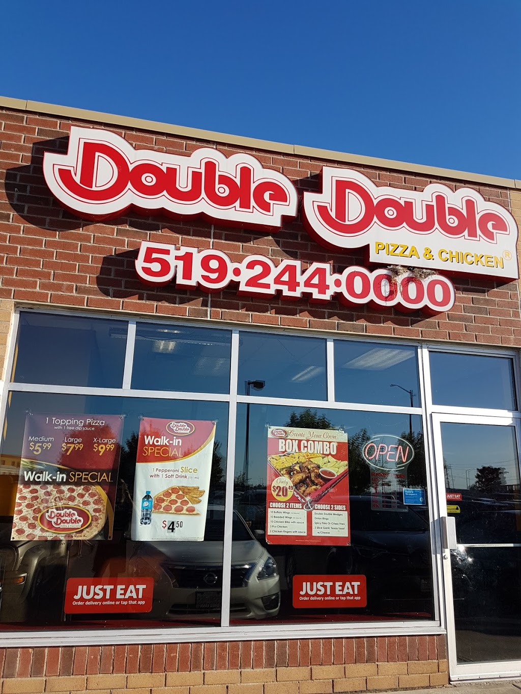 Double Double Pizza & Chicken 95 saginaw pkwy cambridge | 95 Saginaw Pkwy, Cambridge, ON N1T 1W2, Canada | Phone: (519) 267-6622