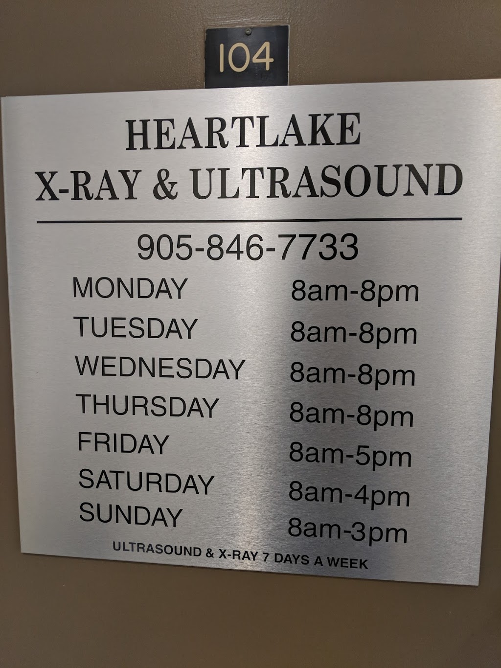 Heart Lake X-Ray Ultrasound | 10425 Kennedy Rd N, Brampton, ON L6Z 0A4, Canada | Phone: (905) 846-7733