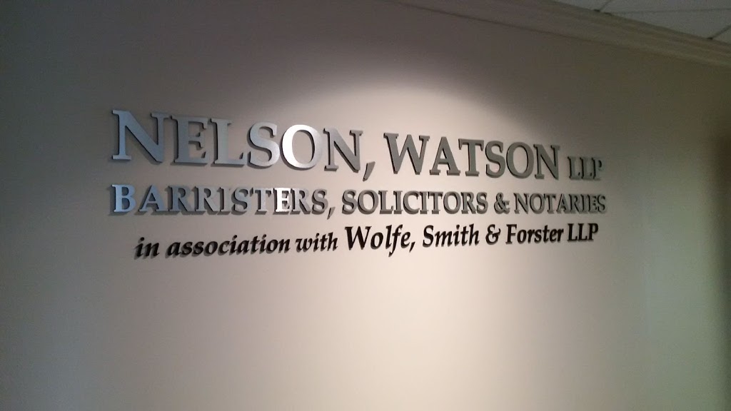 Nelson, Watson LLP | 15 Lewis Rd #101, Guelph, ON N1H 1E9, Canada | Phone: (519) 821-9610