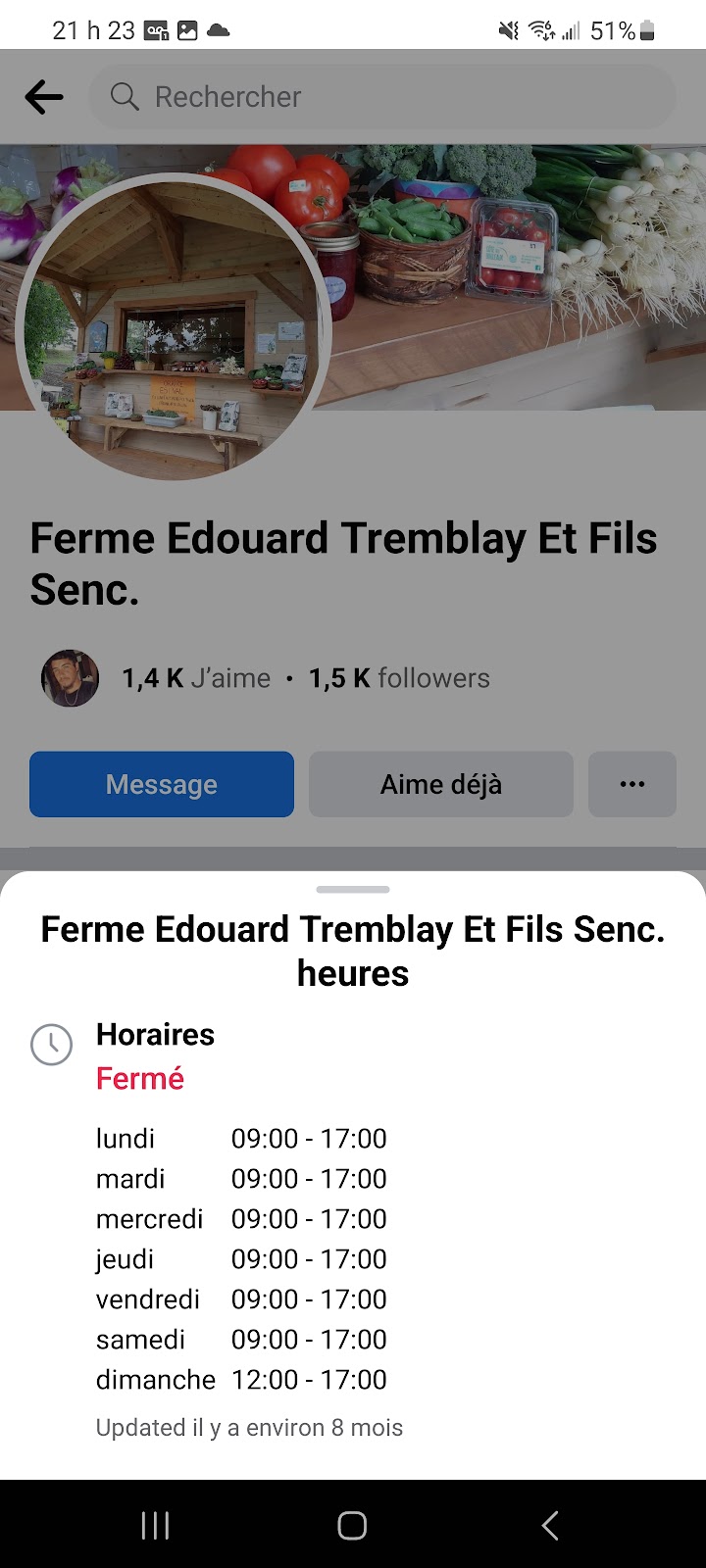 Ferme Edouard Tremblay Et Fils Senc. | 223 Chem. Mailloux, La Malbaie, QC G5A 1G1, Canada | Phone: (418) 665-1109