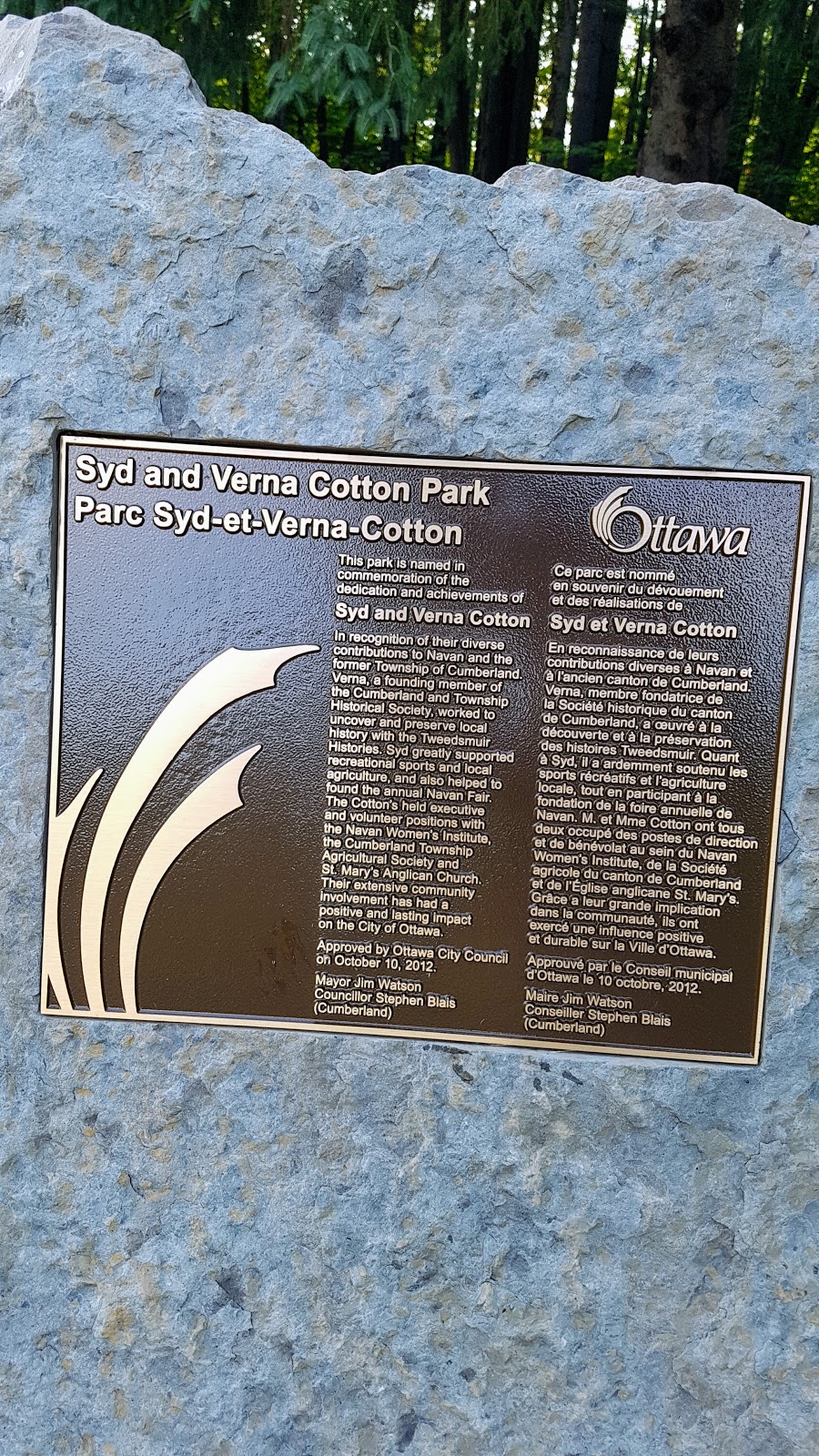 Syd and Verna Cotton Park | 1070 Forest Lea Dr, Navan, ON K4B 1N6, Canada