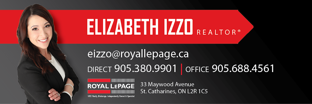 Elizabeth Izzo, Royal LePage NRC Realty | 33 Maywood Ave, St. Catharines, ON L2R 1C5, Canada | Phone: (905) 380-9901